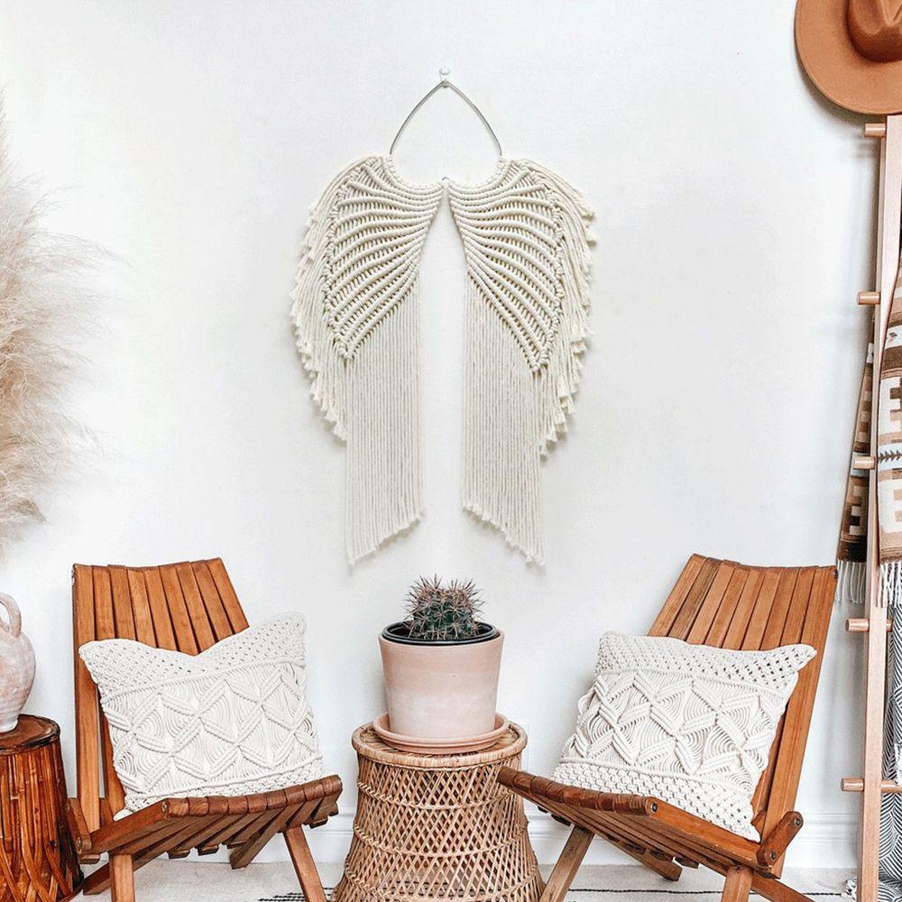 KUNHEV Thảm Treo Tường Vải Cotton Dệt Tay Họa Tiết Hoa Mẫu Đơn Phong Cách Boho Trang