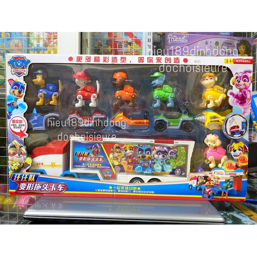 Đồ chơi Xe bus và 6 chó cứu hộ cùng xe