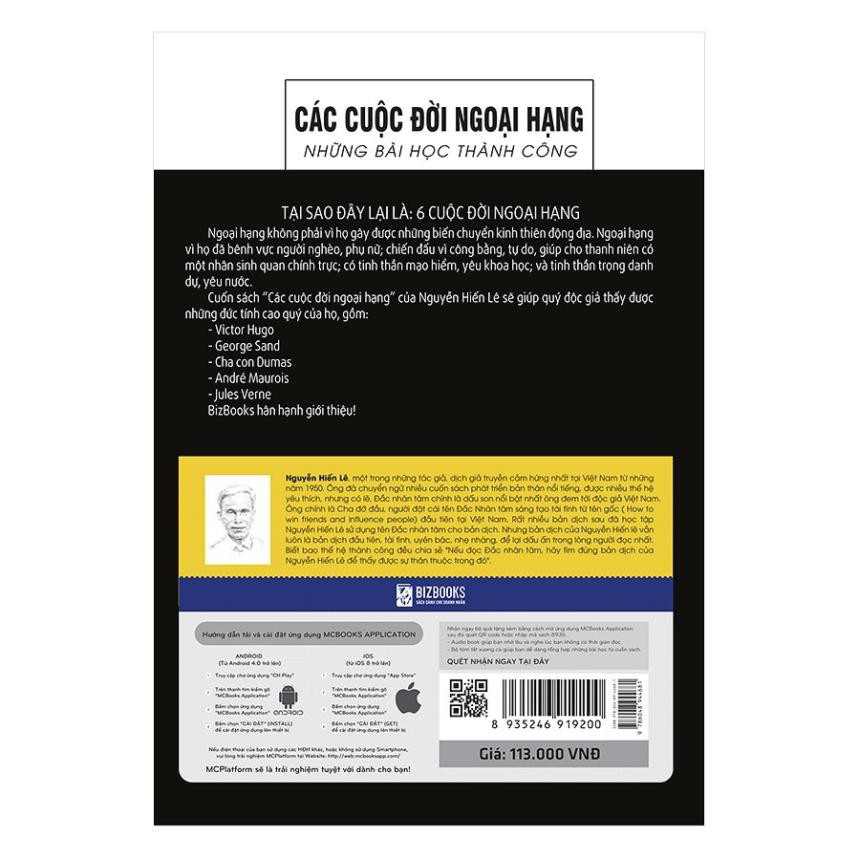 Sách - Các Cuộc Đời Ngoại Hạng - Những Bài Học Thành Công - BizBooks [MCBOOKS]