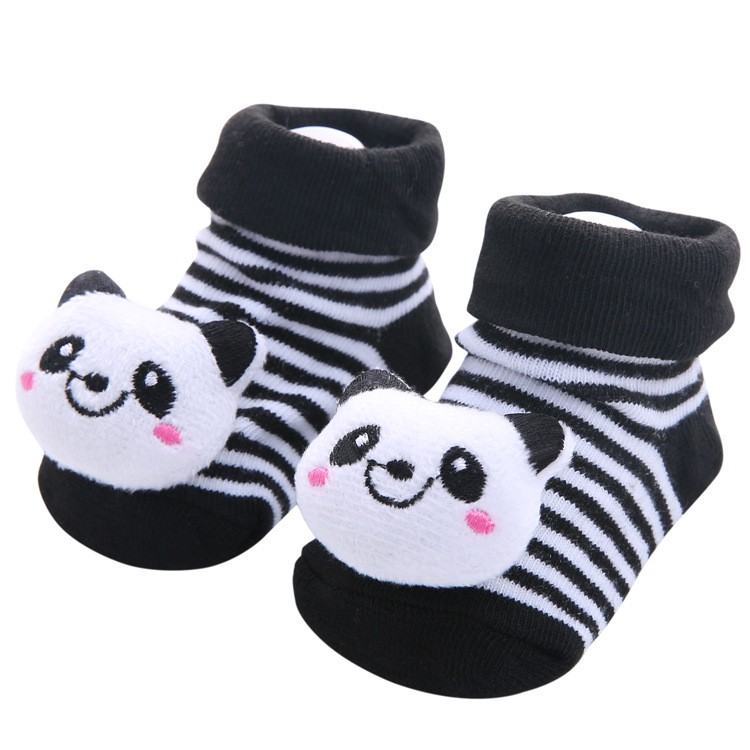 Vớ Cotton 3D Dễ Thương Chống Trượt Cho Bé Sơ Sinh