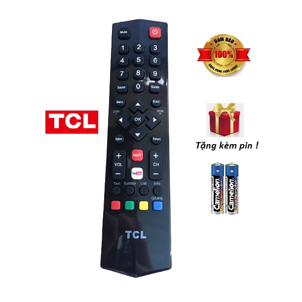 Điều khiển Remote Tivi TCL cho Smart Tivi chất lượng cao - Tặng kèm pin !