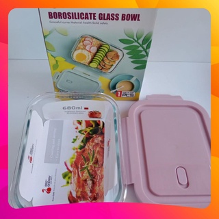 Hộp Cơm Thủy Tinh, Hộp Cơm Văn Phòng Đựng Thức Ăn Cao Cấp, Tiện Lợi