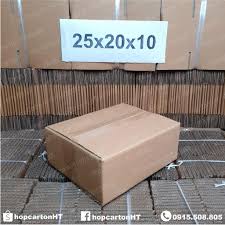Bộ 10 Thùng Hộp Carton Size 25x20x10 CM