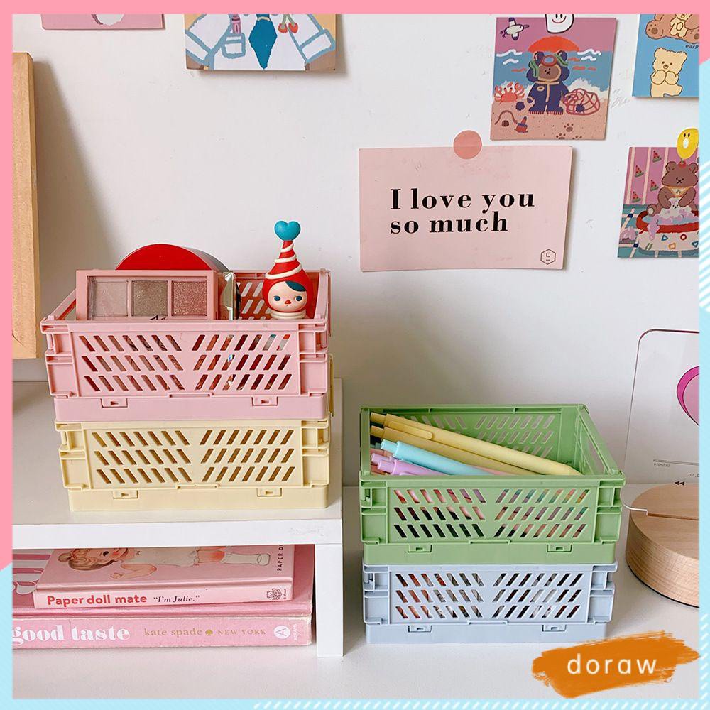 Hộp đựng đồ để bàn nhỏ nhắn nhiều màu có thể gấp gọn đa năng dành cho nhà bếp / phòng tắm