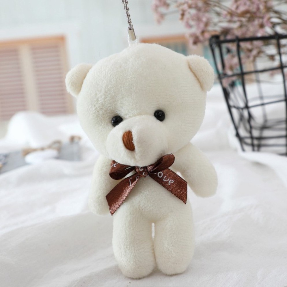 [G07] Gấu bông teddy mini làm quà tăng, gắn móc khoá cực dễ thương- thú bông đồ chơi nhỏ xinh nhiều màu sắc S020