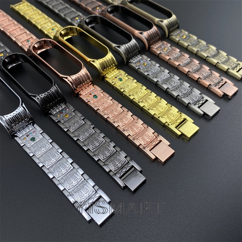 Dây đeo thay thế bằng thép không gỉ dành cho Xiaomi Mi Band 6 5 Mi Band 6 MiBand 5