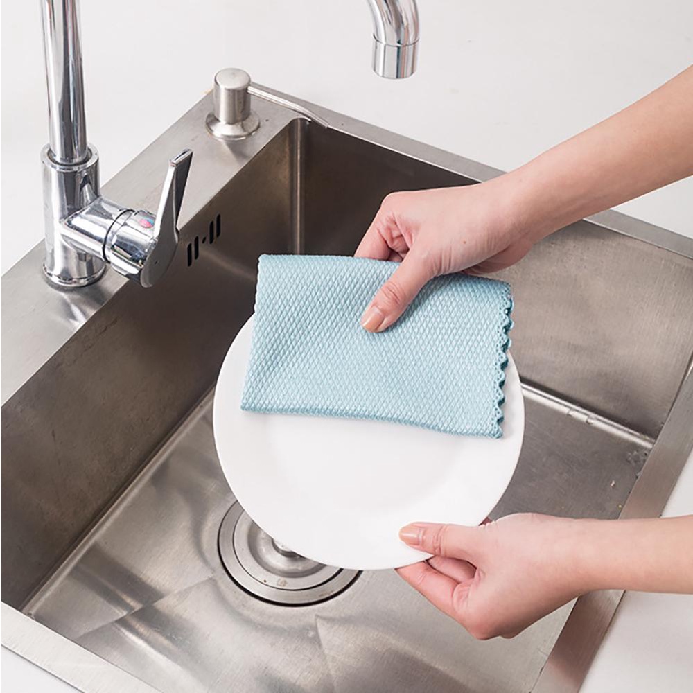 Khăn Lau Chén Dĩa / Kính Bằng Gốm Siêu Thấm Hút Tiện Dụng Cho Nhà Bếp