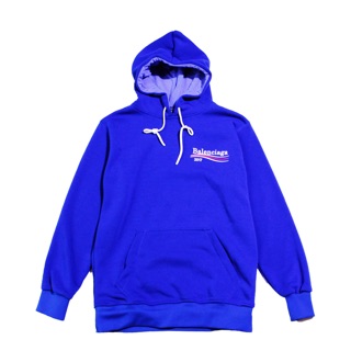 Áo chui đầu có nón xanh biển đậm - Coban Hoodie Oversize