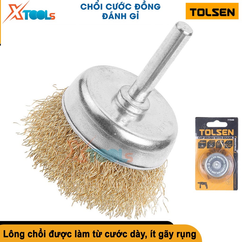 Chén cước đánh gỉ, chổi cước đồng đánh gỉ Tolsen nhiều size 24/50/75mm [CHÍNH HÃNG][XTOOLS]