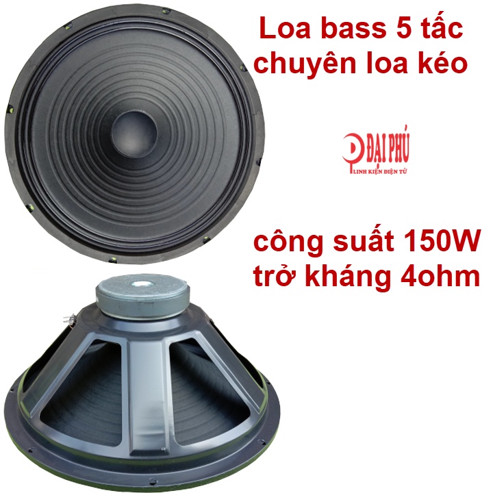 Loa bass 50 loa bass 5 tấc chuyên cho loa kéo 150W 4ohm (1 cặp)