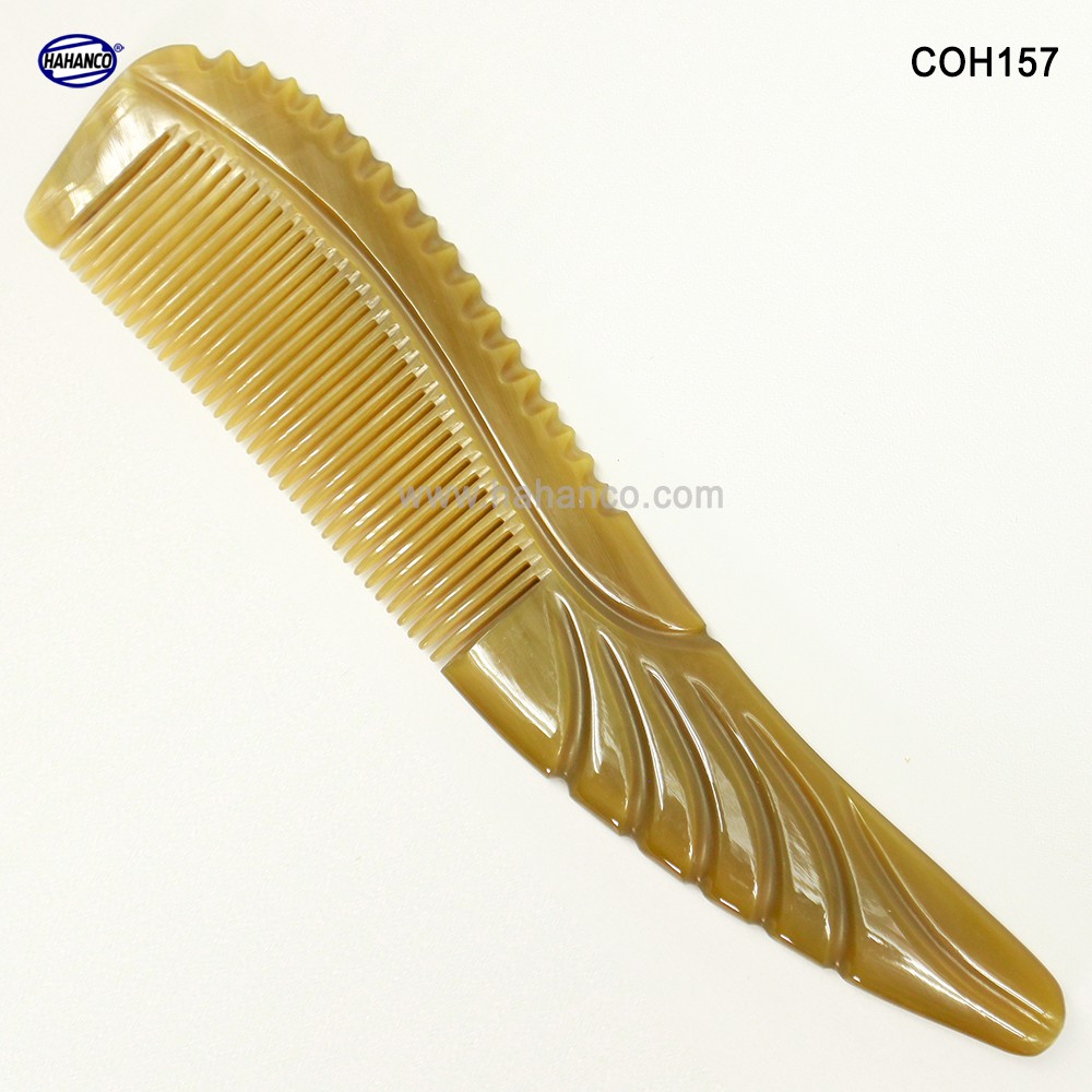 Lược Sừng to đẹp sang trọng (Size: XXL - 27cm) Cao cấp nhất và đẹp nhất - COH157 - Horn Comb of HAHANCO