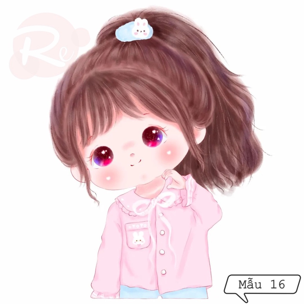 [SIÊU RẺ❤️] – Set 10 thẻ Em bé Mochi (Mẫu 16) - Trang trí bánh sinh nhật bánh kem