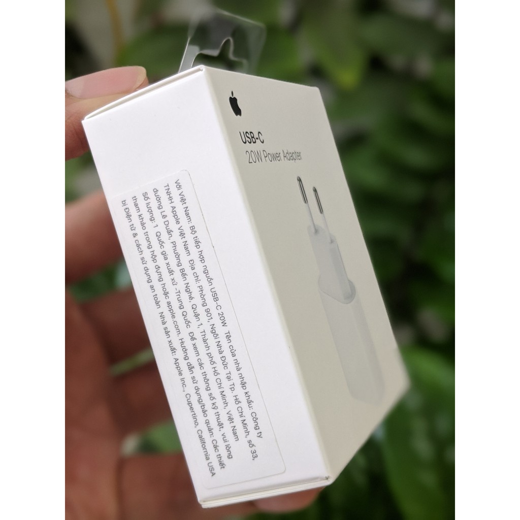 củ sạc apple 20w chính hãng vn bảo hành fpt 12 tháng dành cho ip 12 và 12 promax