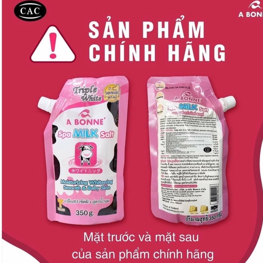 Muối Bò Tắm Trắng Body Abonne Thái Lan 350g