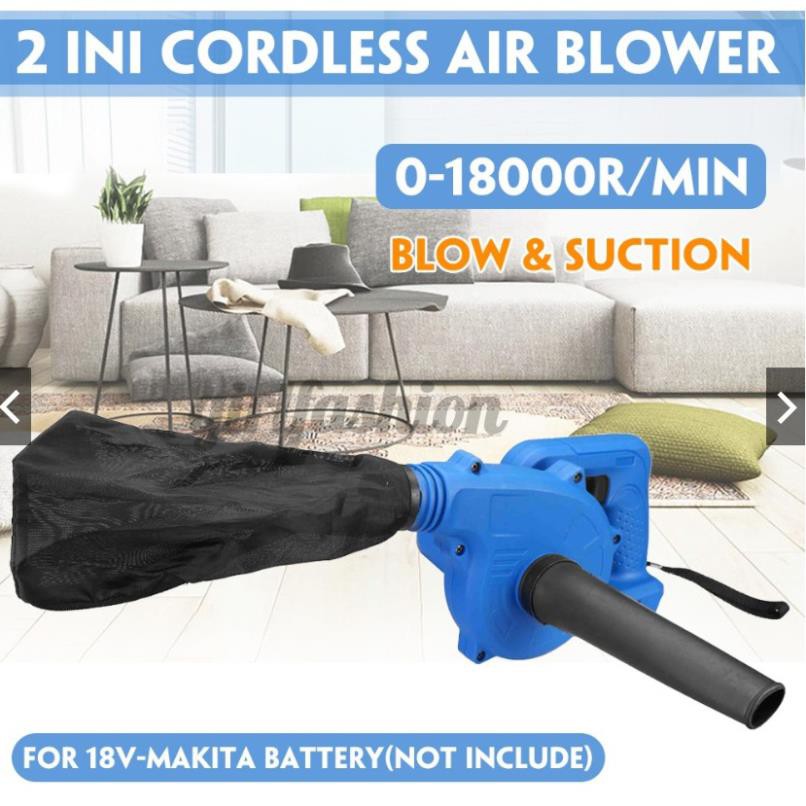 Máy thổi, hút bụi dùng pin makita 18v.