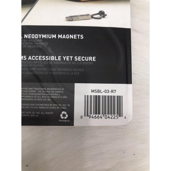 👉Móc khóa Nite Ize MSBL-03-R7 SlideLock Blue 360 ​​° -Mỹ