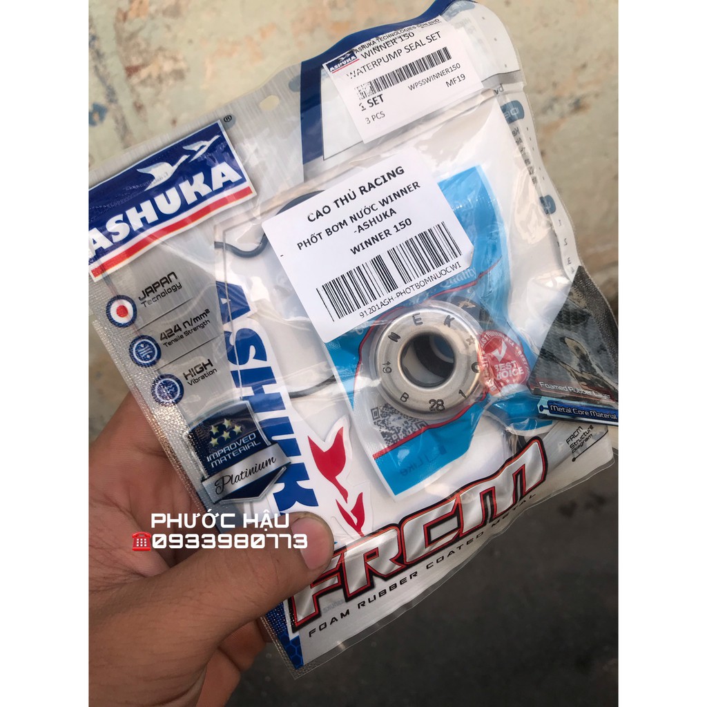 FULL BỘ PHỐP BƠM NƯỚC MÁT WINNER 150 , SÔNIC150r , ASHUKA MALAYSIA - HẬU RACING SHOP