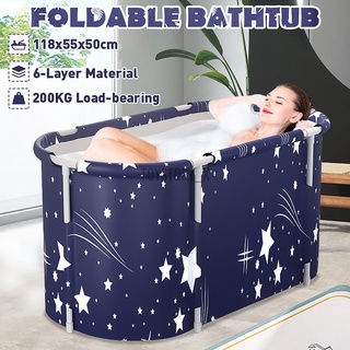 Folding Bathtub Bồn Tắm Xếp Gọn 118x55 X 50cm Tiện Dụng Cho Gia Đình