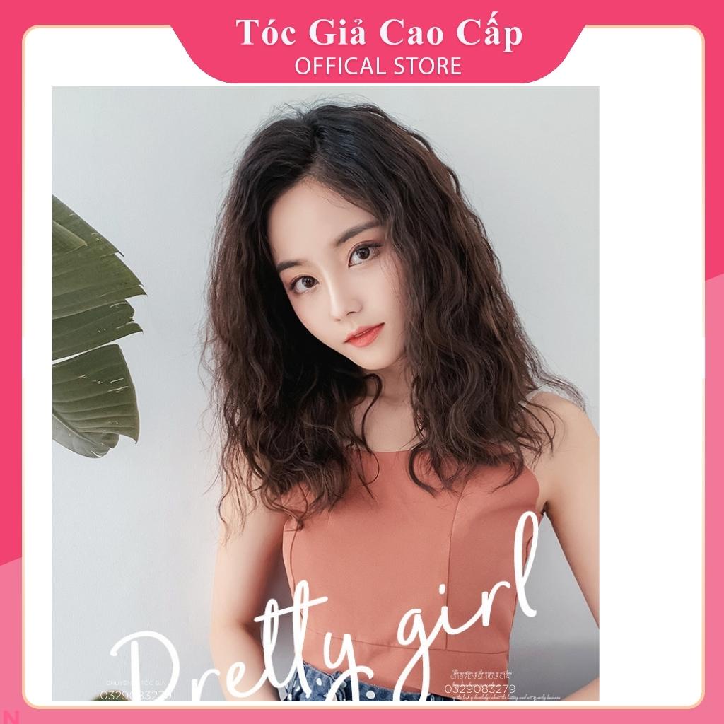 Tóc giả kẹp chữ U, SALE, mẫu xù sóng, kèm ảnh thật ku08 và ku18