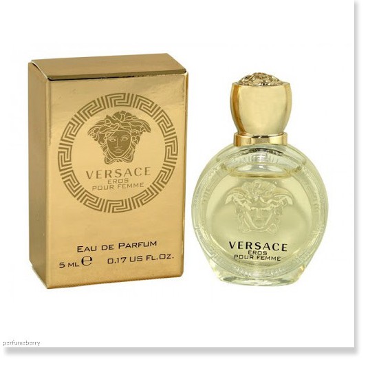 [Mã chiết khấu giảm giá mỹ phẩm chính hãng] Nước Hoa Mini Versace Eros Pour Femme EDP 5ml