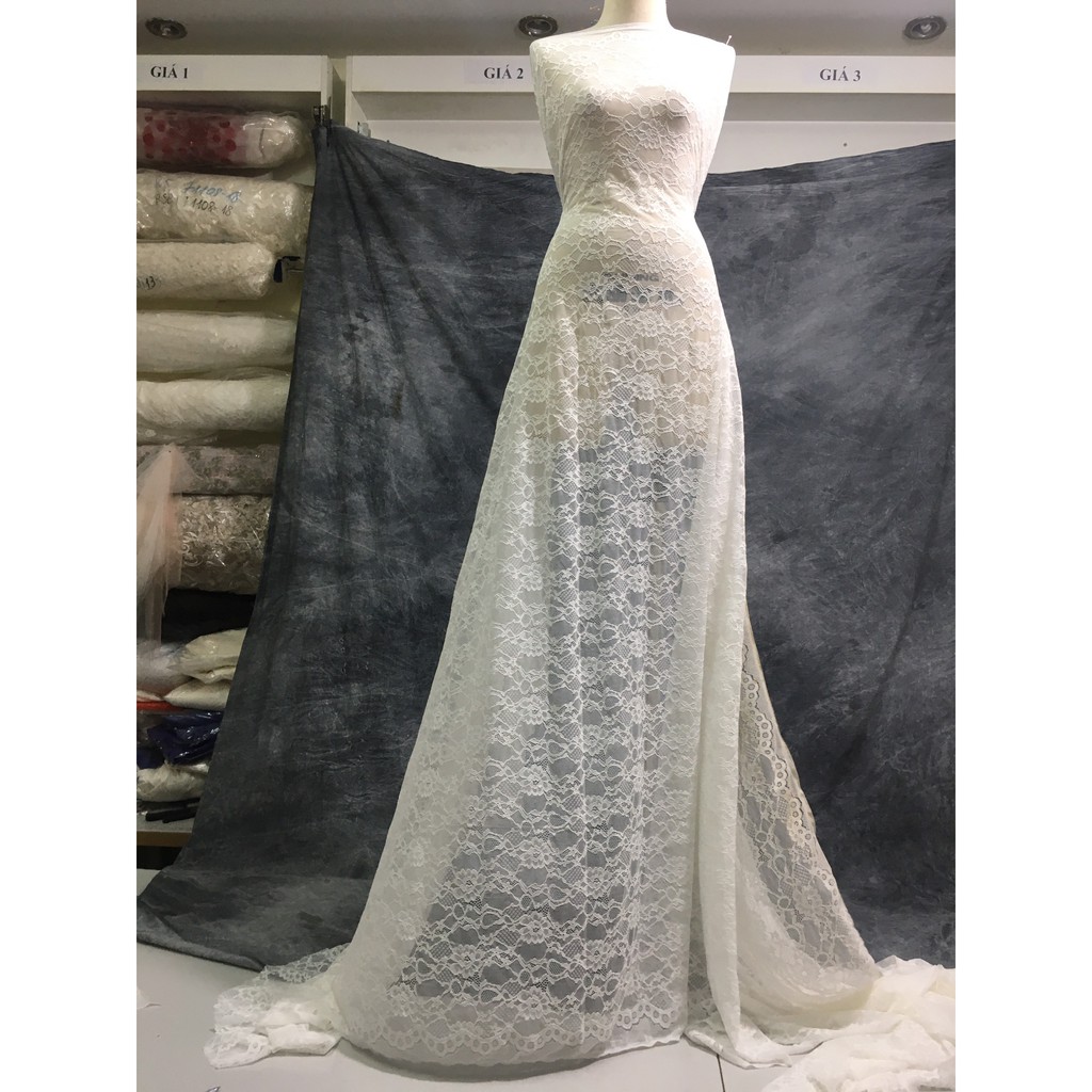 Ren mảng cao cấp VR1811092 khổ 1,6m dùng may váy đầm thời trang, váy cưới, làm đồ decor trang trí, đồ lót, váy ngủ...