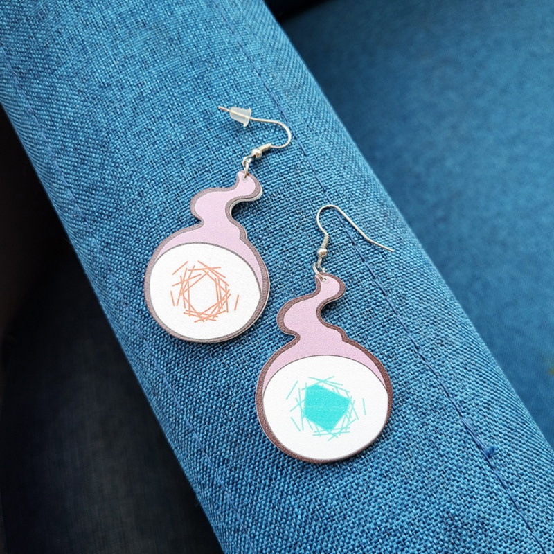 Bông tai dáng dài hình anime Hanako-kun bằng acrylic sáng tạo