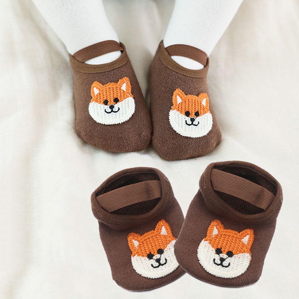 Tất Cotton Mềm Mại Chống Trượt Hình Động Vật Đáng Yêu Cho Bé Tập Đi