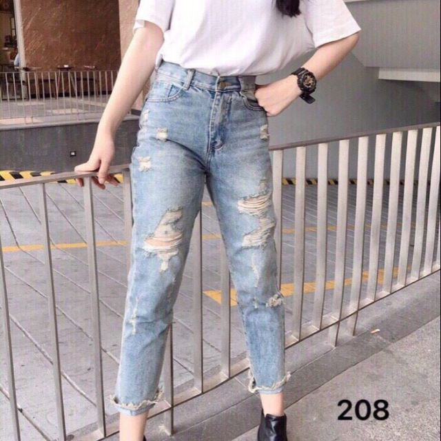 Quần jean nữ ống rộng ...