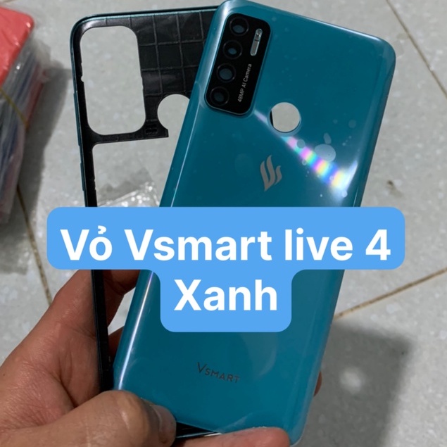Lưng vỏ viền Vsmart Live 4 / gồm lưng, viền, kính camera