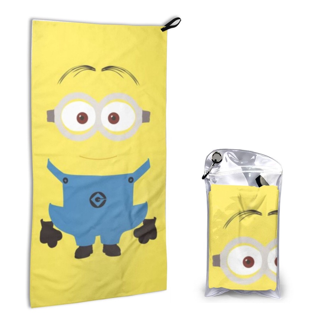 Khăn Lau Tay Mềm Mại Thấm Hút Tốt In Hình Minions Dễ Thương