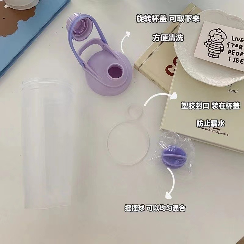 Bình Nước Nhựa Trong Suốt Cỡ Lớn In Họa Tiết Hoạt Hình My Melody Dễ Thương Thời Trang Mùa Hè Cho Học Sinh