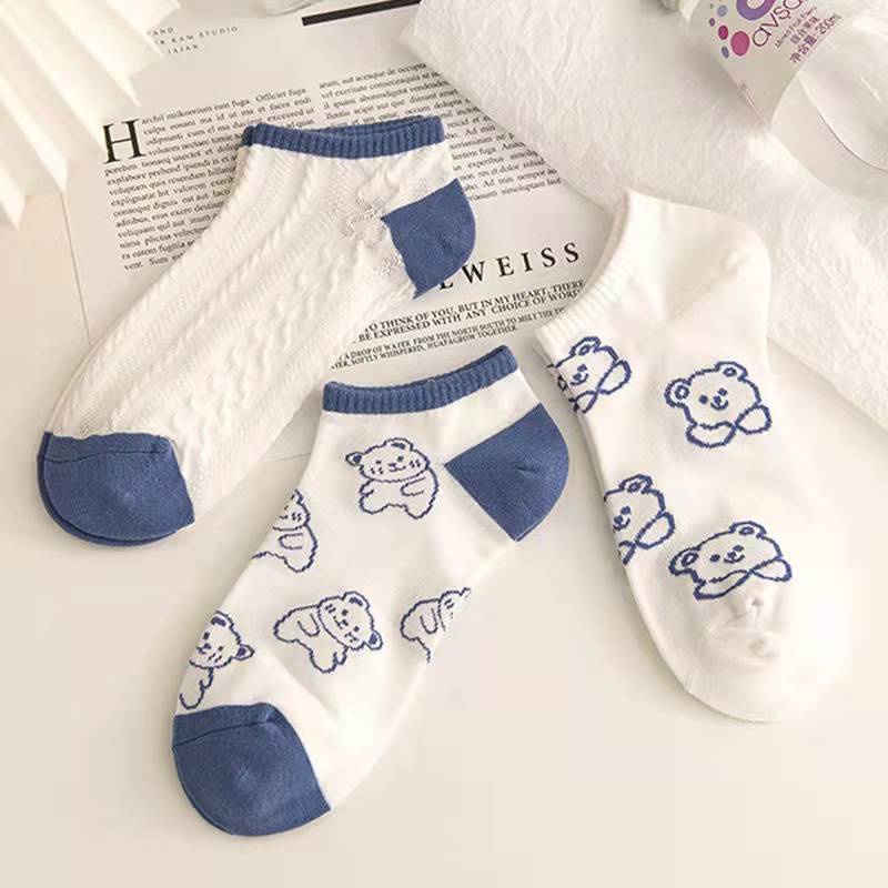 Vớ cotton cổ ngắn thiết kế thời trang mùa hè cho nữ