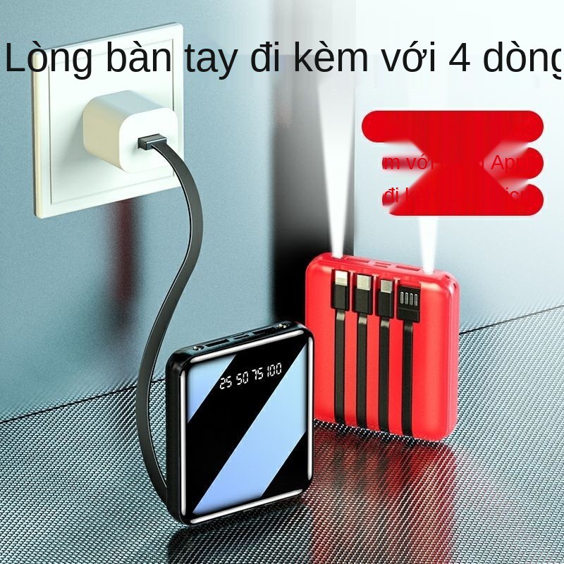 Pin sạc dự phòng Apple có 4 đường 20000 mAh nhanh dung lượng lớn di động nhỏ và bền