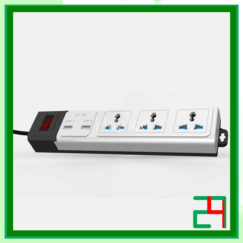 Ổ cắm điện USB Wifi Rạng Đông 3 chấu 3m 5m