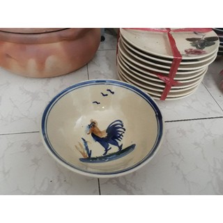 Tô Gà Trống đường kính 20-21cm/Chén Bát xưa