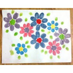 Bộ 20 màu vẽ in vân tay an toàn cho bé - Mực in dấu vân tay