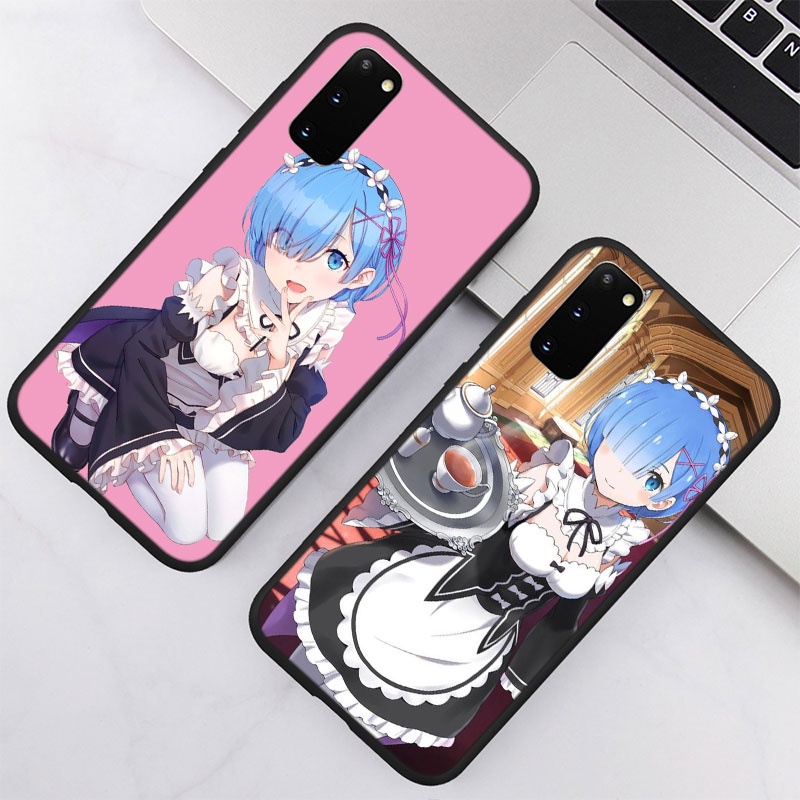Ốp điện thoại in hình Ram Rem Re Zero cho SAMSUNG GALAXY A82 A50S A50 A40 A40S A30S A30 A20E A20S A20 A12 UOL14