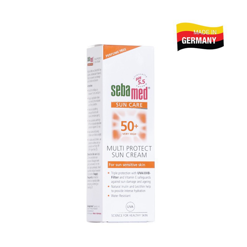 Sebamed Kem Chống Nắng Dành Cho Da Mặt Multi Protect Sun Cream SPF 50+ 75ml