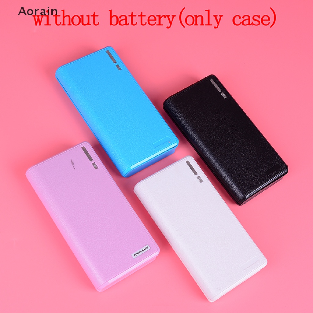 Pin Sạc Dự Phòng Tự Làm 6 Pin 18650 20000mAh Hai Cổng usb Cho Điện Thoại