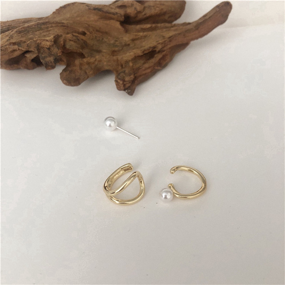 Cod Qipin Bộ 3 Khuyên Tai Đính Ngọc Trai Nhân Tạo Thời Trang