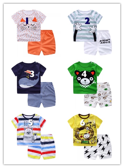 Bộ Quảng châu cotton cho bé