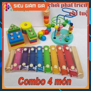 Combo 4 món đồ chơi phát triển trí tuệ -Dog store