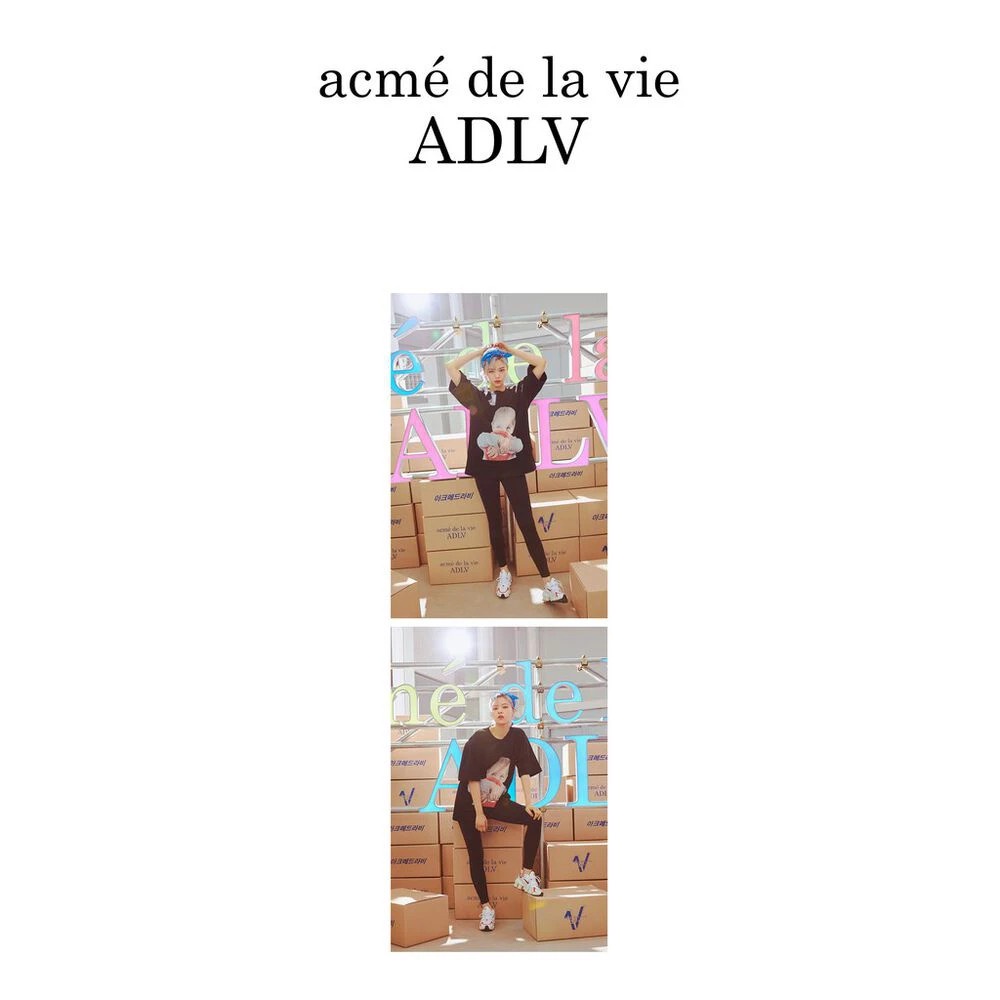 Áo thun ngắn tay cổ tròn ADLV nam nữ Baby Face Black Balloon Đen ADLV