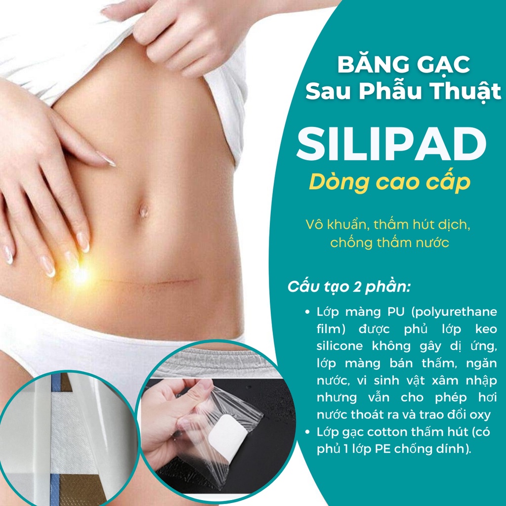 Miếng dán sau phẫu thuật HETIS Silipad - Dòng cao cấp ngăn nước siêu tốt
