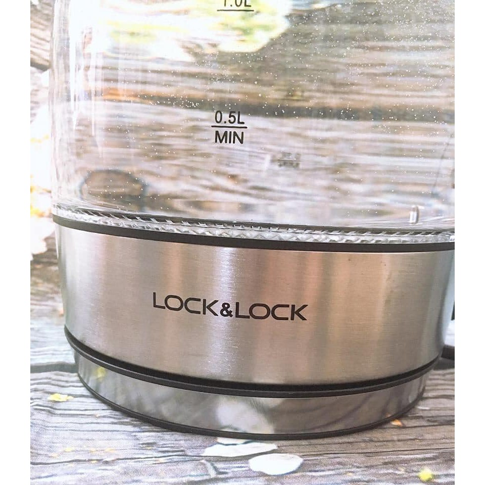 Ấm Điện Thủy Tinh Siêu Tốc Có Điều Chỉnh Nhiệt Độ Lock&Lock EJK341 (1.8L)