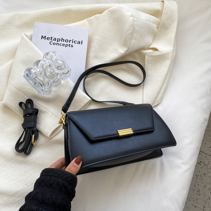 Túi đeo chéo IELGY hình vuông nhỏ màu sắc đơn giản có khóa từ thời trang cho nữ