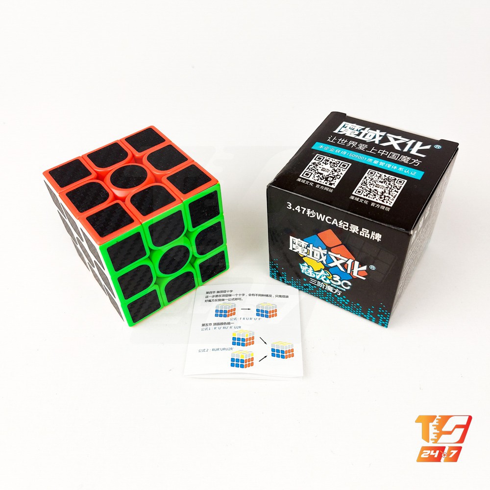 Khối Rubik 3x3 Carbon MoYu MeiLong 3C - Đồ Chơi Rubic Cacbon 3 Tầng 3x3x3