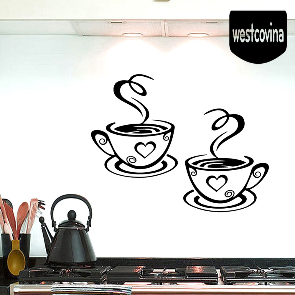[Hot]☀ Decal dán tường Hình Ly Nĩa Độc Đáo