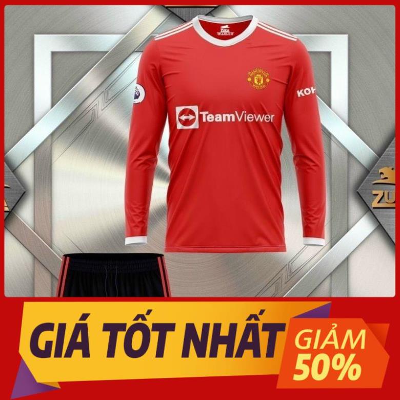 Bộ Quần Áo bóng đá dài tay CLB MU Manchester United 2021-2022( cam ket y hình) !