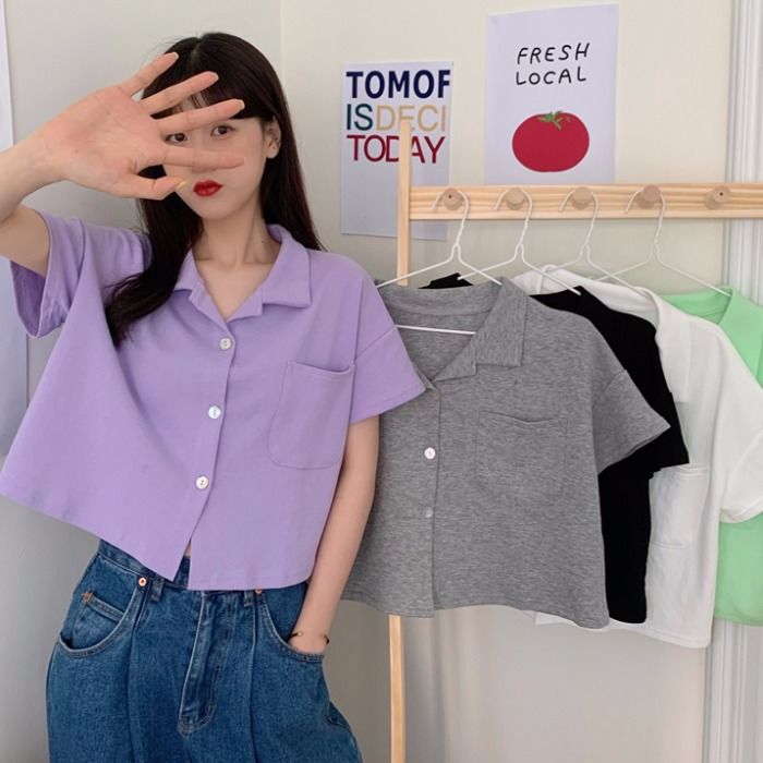 Áo Thun Polo Ngắn Tay Dáng Rộng Thời Trang Mùa Hè Cho Học Sinh | BigBuy360 - bigbuy360.vn